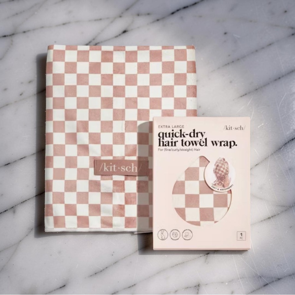 NIB Kitsch Extra Large Quick-Dry Hair Towel Wrap